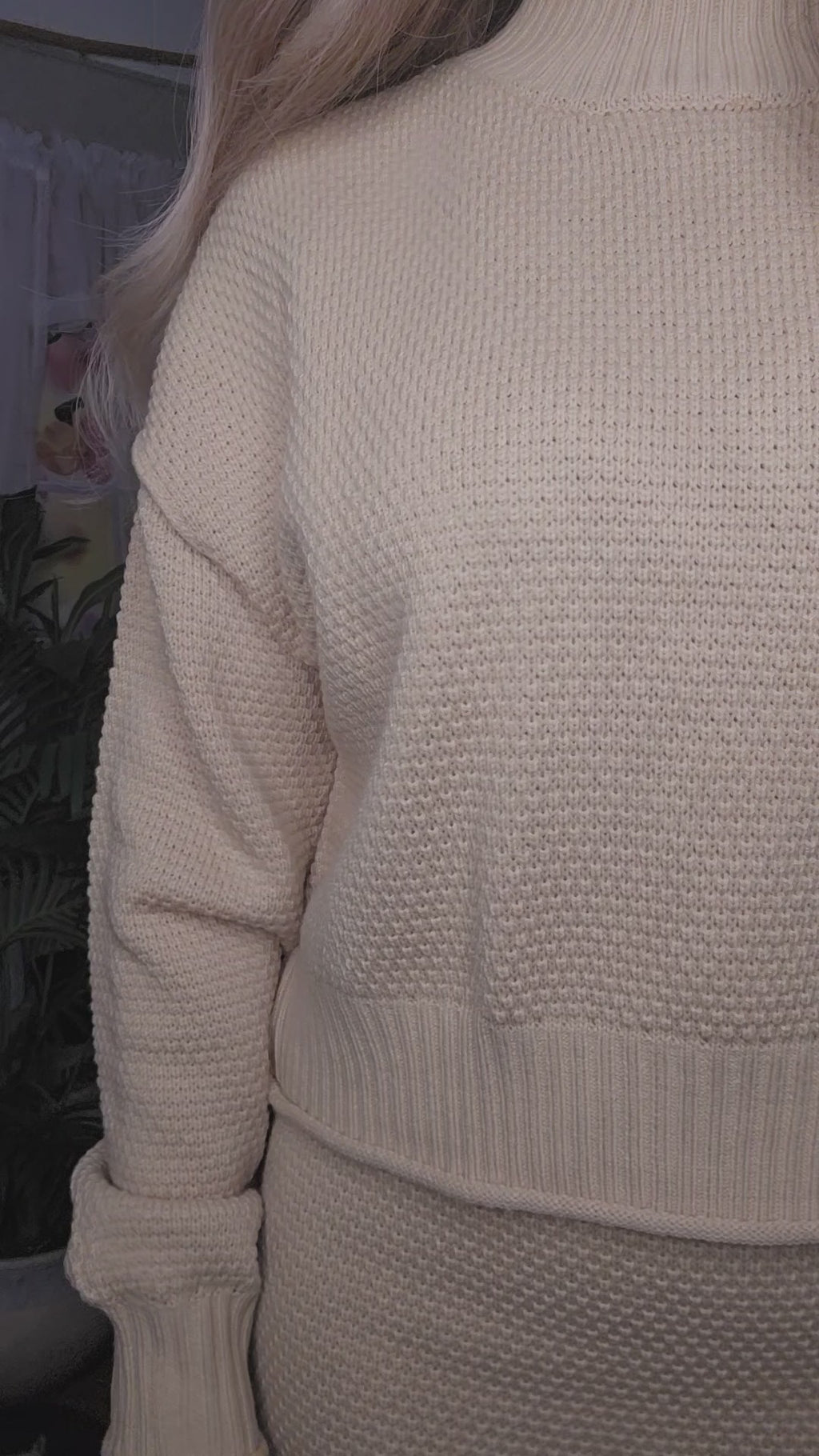 Sweater Top & Skirt Set