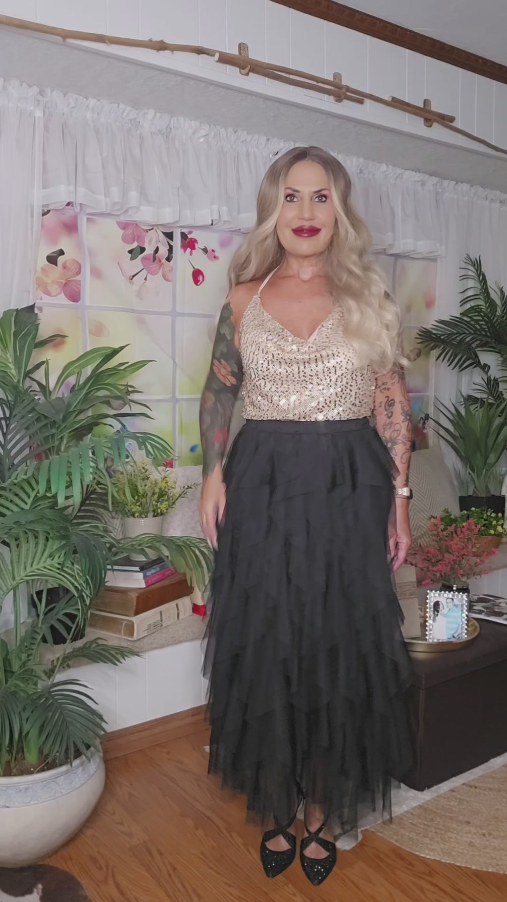 Tiered Tulle Skirt