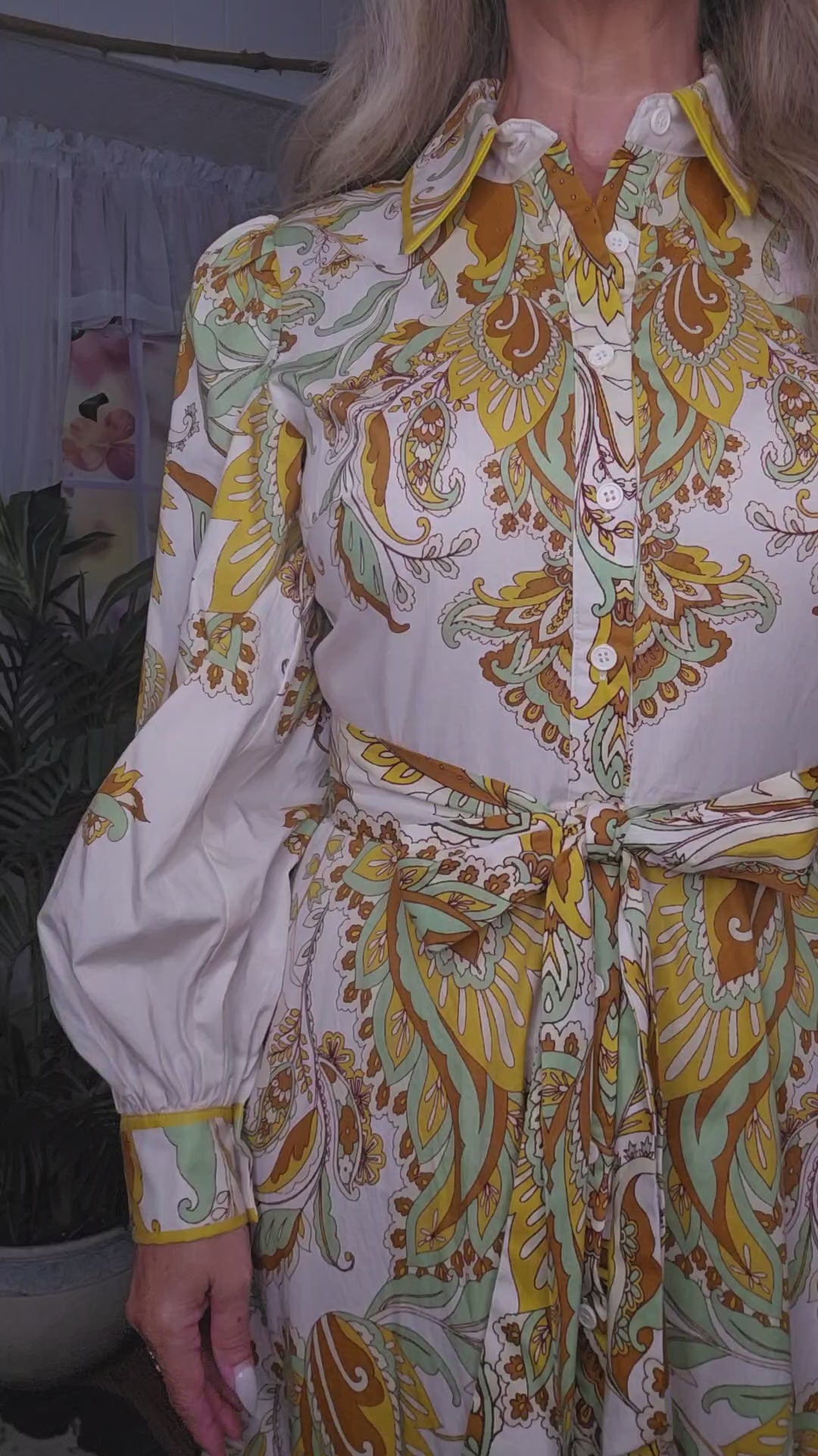 Classic Collar Button-Down Shirt Dress