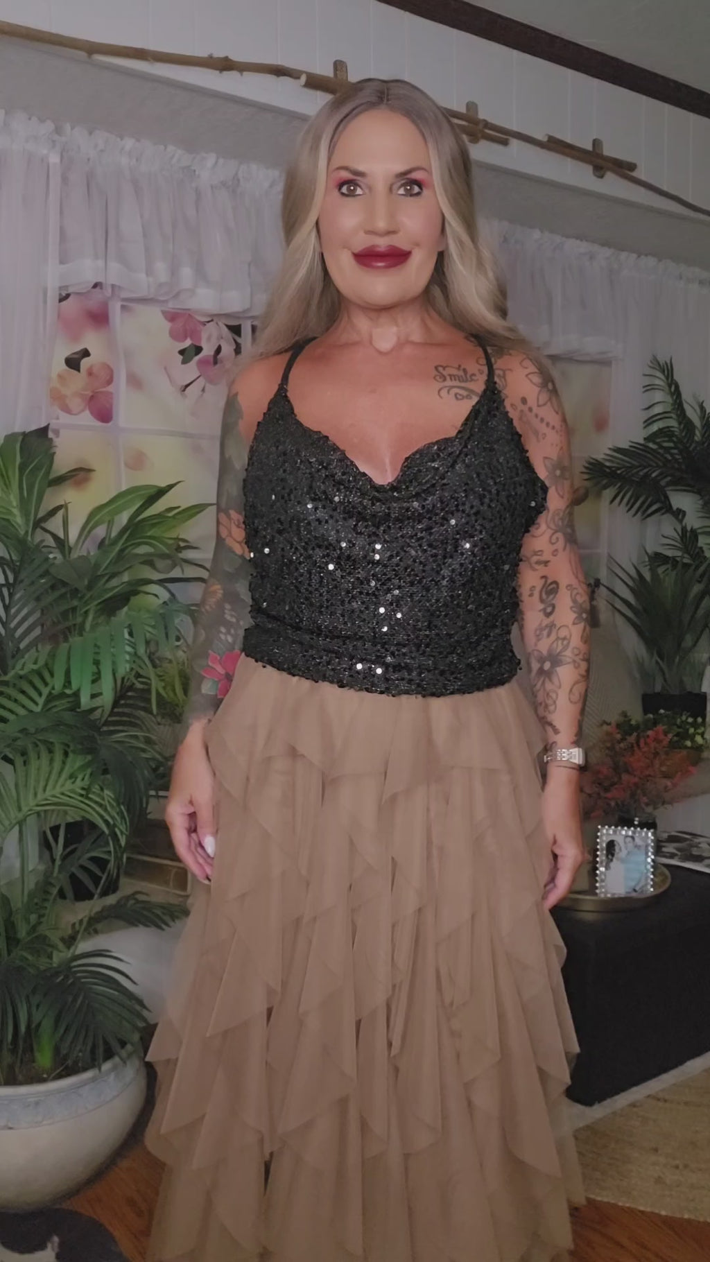 Sleeveless Sequin Top