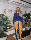 Vibrant Tie-Dye Wide Leg Jeans