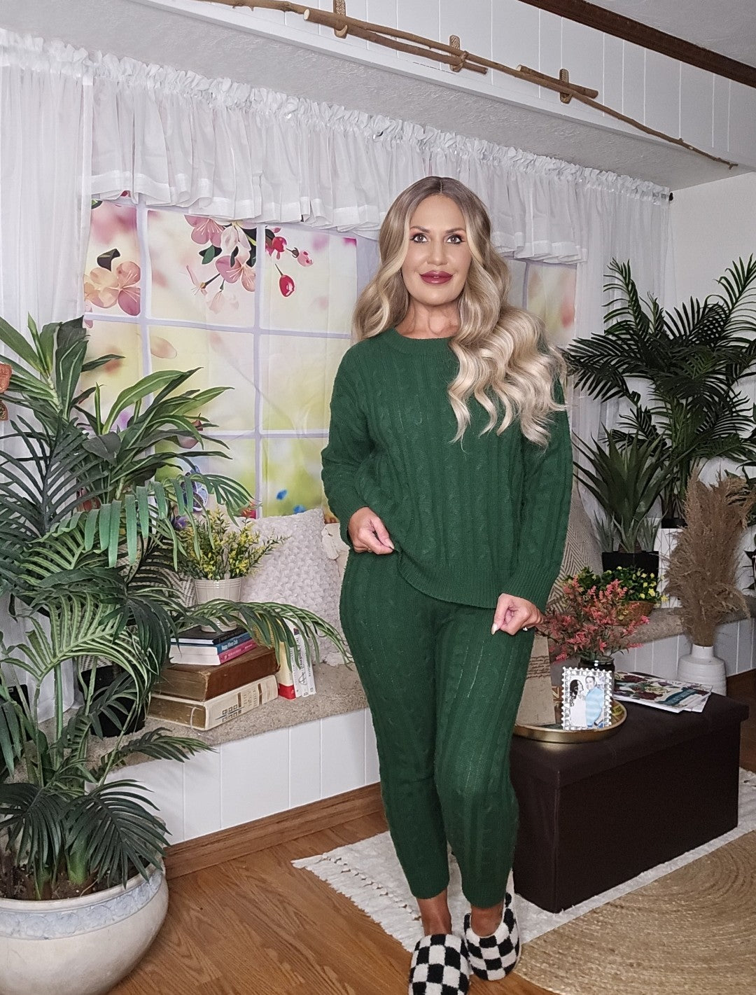 Sweater Top & Pants Loungewear Set