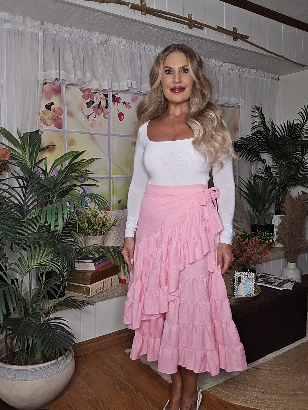 A Tiered/Ruffled Wrap Skirt