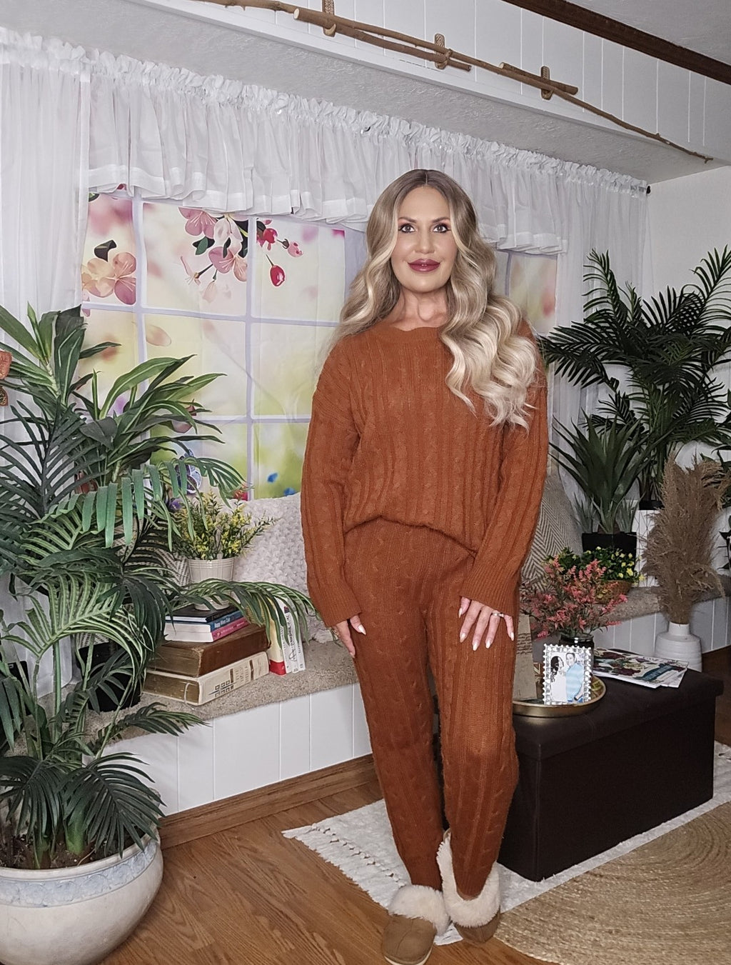 Sweater Top & Pants Loungewear Set