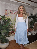 A Tiered/Ruffled Wrap Skirt
