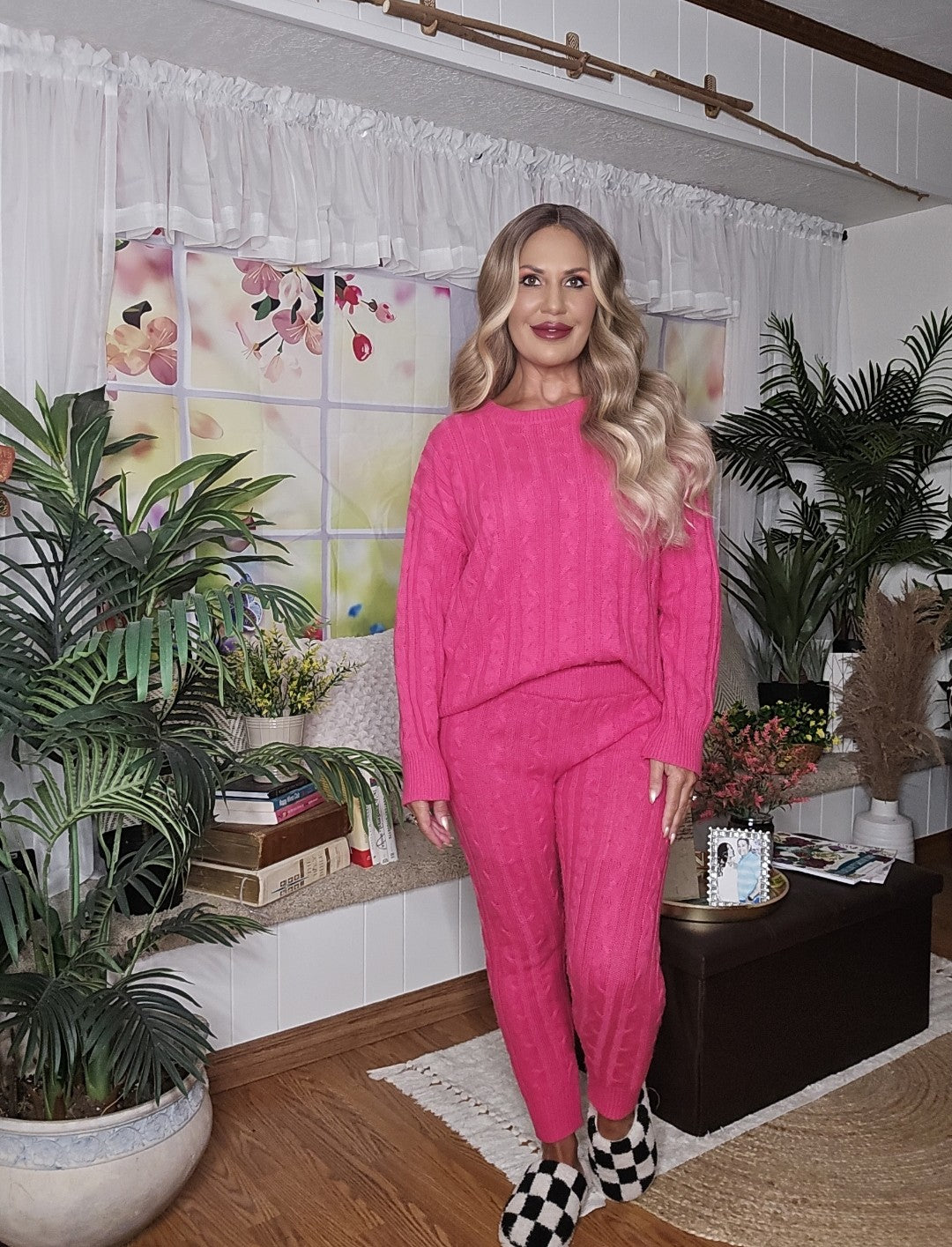Sweater Top & Pants Loungewear Set