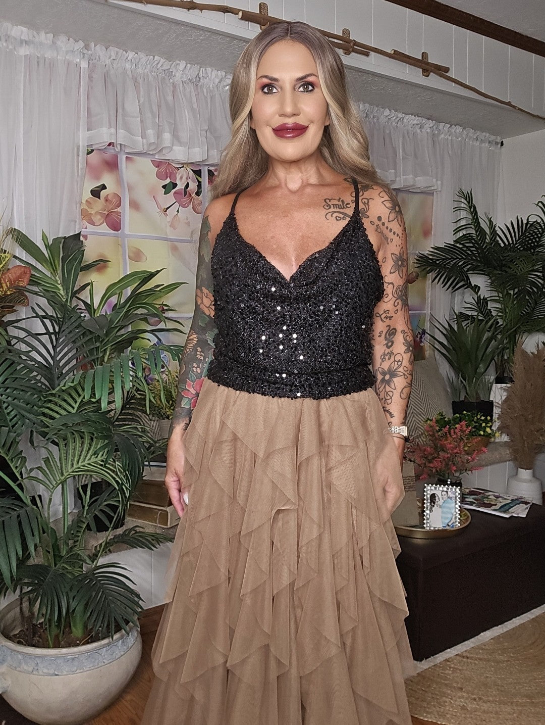 Sleeveless Sequin Top