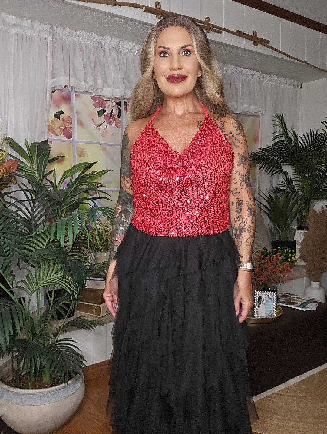 Sleeveless Sequin Top