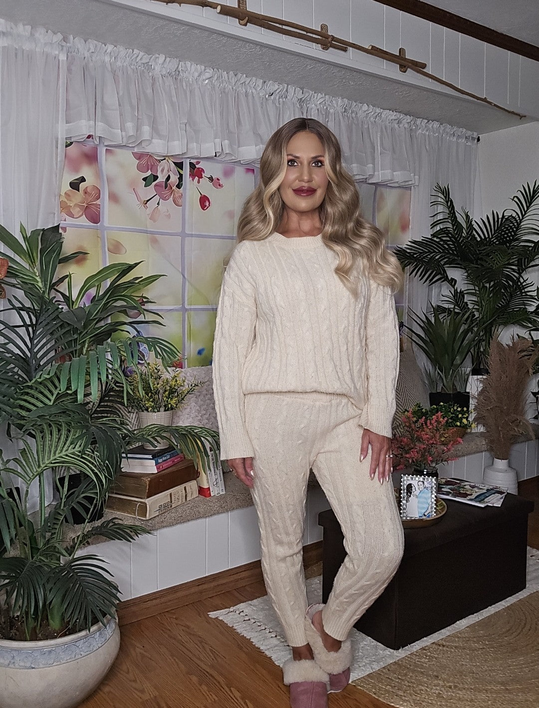 Sweater Top & Pants Loungewear Set