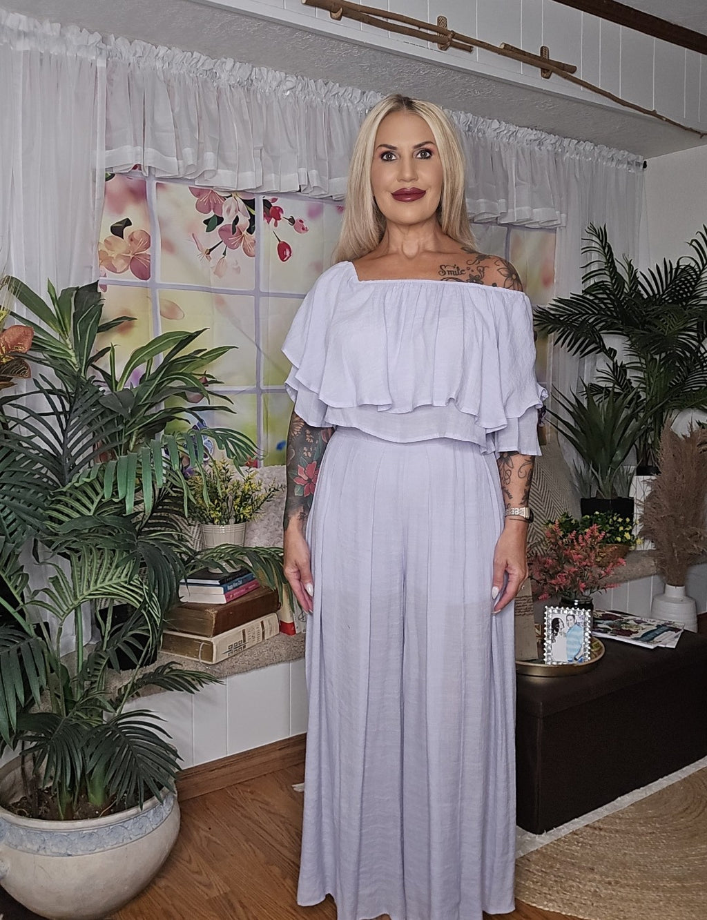 Flowy Blouse & Pants Set